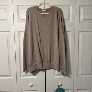 TALULAH Women's Crewneck Top in Beige